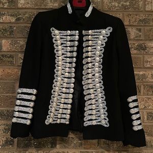 Women’s Braided Wool Military Jacket